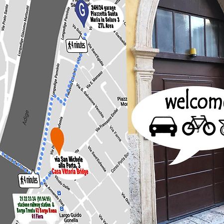 Casa Vittoria Bridge Bed & Breakfast Verona Eksteriør bilde